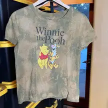 Disney Winnie the Pooh & Tigger Tie-Dye Graphic Tee Green Size Large