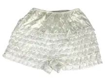 Vintage White Lace Pettipants Bloomers Shorts Square Dancing Small Medium - READ