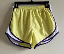 Nike‎ Womens Dri-Fit Size M Yellow Tempo Running Shorts Size M Athletic
