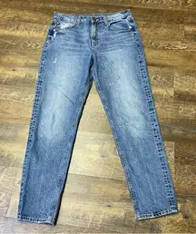 American Eagle 90s Slim Boyfriend Jeans Womens 6 LONG Hi Rise Distressed Denim