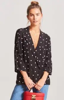 NWT Black Polka Dot Blazer
