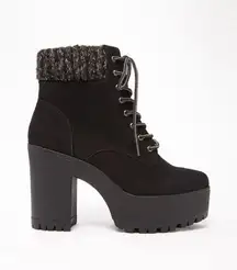 Lace Up Platform Boots