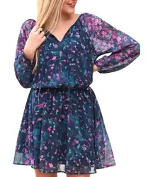 Mary & Mabel Rise and Slay Floral Chiffon Dress Women’s Size Small New with Tags