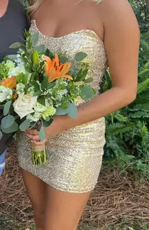 Cute Gold Dress