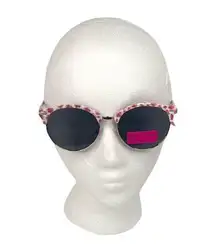 Betsey Johnson Womens Floral Club Rimless Bottom Sunglasses White Pink