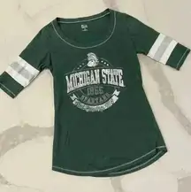 Michigan State University Spartans KA For Her Apparel Fitted Juniors Size Small