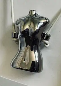 RARE New High Quality Beautiful ZARA Statement Necklace Female Torso Bust Metal