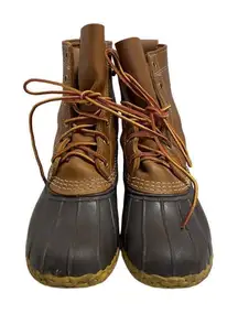 BEAN BOOTS BY L.L. BEAN Women’s Size 6M Brown Tan Lace Up  212880