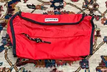Hunter Red Ripstop Crossbody Pouch Bag | NWOT | Lightweight Travel Utility