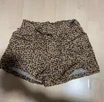 Aerie Cheetah Print Paperbag Shorts