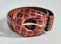 Vintage 80’s Dame Brown Leather Belt
