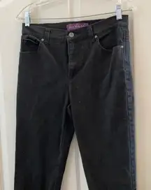FINAL MARKDOWN GLORIA Vanderbilt black denim Amanda jeans 10p
