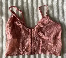 Colsie Lace Bralette in Dusty Pink