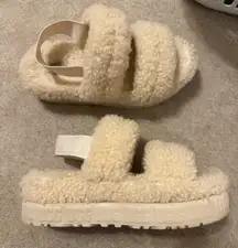 UGG Beige/Cream  Oh Fluffita Platform Slippers