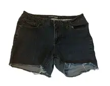 St. John’s Bay Cut Off Shorts Womens 14 Dark Wash Jean Denim