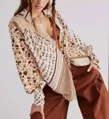 Free People Hazel Button Down blouse