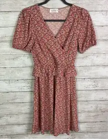 Kaileigh Floral Surplice Neckline Dress Size XS