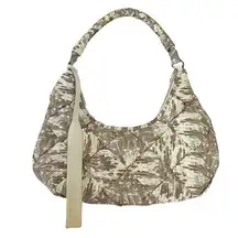 NWOT  Dylan Woven Ivory Lizard Print Shoulder Bag Purse Handbag