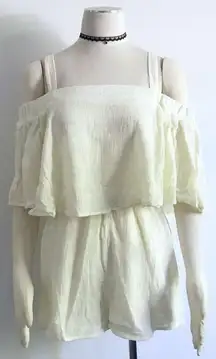 Off Cold Shoulder Convertible Romper 