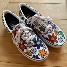 Vans Era Platform Glitter Daisies 'Rainbow True White'