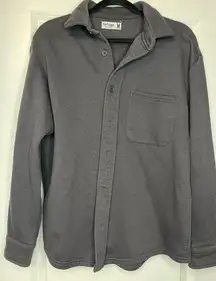 Women Grey lightweight button-up sweater #casual