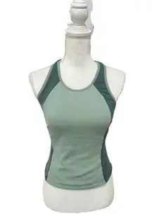 Patagonia  Womens Green Racer Back Fleece Lined Shelf Bra Tank Size Small