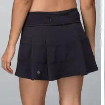lululemon black pace rival skirt size 10