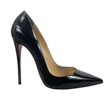 Christian Louboutin So Kate 120mm Patent Leather Pumps Black Size 39.5