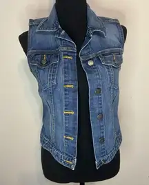 1969 Jean Denim Vest Size XS EUC