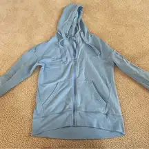blue zella zip up