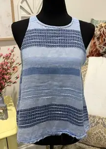 Bella Dahl Blue Sleeveless Tank Top