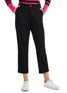 Tommy Hilfiger Utility Crop Pants Black MEDIUM NEW