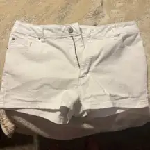 White Denim Shorts