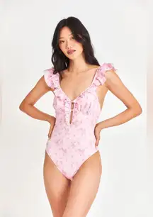 NWT Loveshackfancy Tibbie One Piece Swimsuit