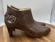 Cole Haan Women's 7.5B Heeled Ankle Boots‎ Bootie Leather Pointed Toe D32970