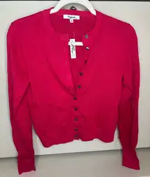 Madewell NWT Crewneck Cardigan in 100% Cotton size XS