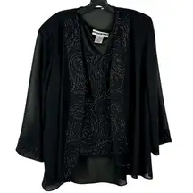 Dana Kay Black Swirl Jacket Tank Set 20WP