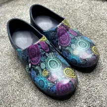 Crocs Women's Neria Pro II Work Clogs Floral Multi Color 7