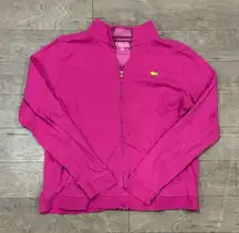 Magnolia Lane Augusta National Masters Embroidered Full Zip Jacket Pink Size M