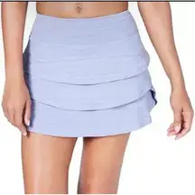 ID Ideology Womens Flounce Plus Size 2X Lavender Purple Ruffled Pull‎ On Skort