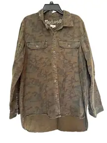 Madewell camo shirt jacket size L‎