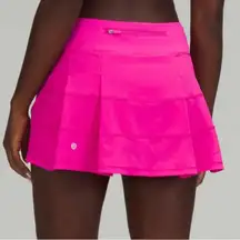 Lululemon Pace Rival Mid Rise Skirt tennis skort shorts Sonic Pink workout