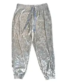 Victoria’s Secret silvery velour lounge jogger pants, NEW without tags, size M