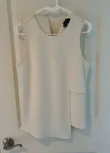 Fifteen Twenty White Sleeveless Blouse | Small