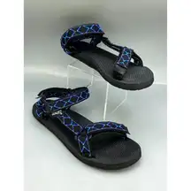 Teva Original Universal Strappy Womens 6 Multicolor Outdoor Hook & Loop Sandal