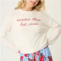 PJ Salvage Sweeter Than Hot Cocoa Sweater Ivory M‎