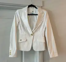 white vintage cotton blazer in medium