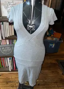 Lululemon Dance pulse heathered gray ribbed 8 tennis dress