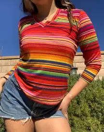 ✨Chico’s rainbow Top 