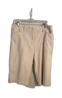 Nike Golf Women's Capris Tan Size 12 Fit Dry EUC